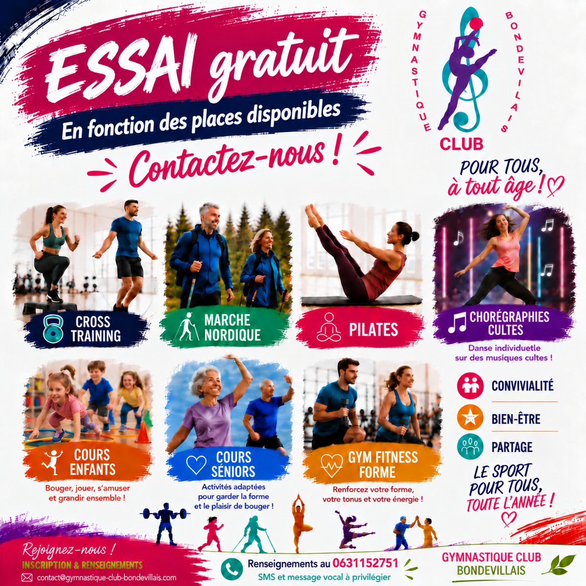 Places disponibles/ Essai gratuit
