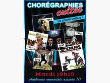 CHOREGRAPHIES CULTES
Danse - Générations 80/90/2000...dès 15 ans
Mardi 19h15
Apprendre à danser sur tous les tubes d’hier à aujourd’hui: Générations 80 /90 /2000...
Cours festif et convivial pour apprendre dans une ambiance décontractée tous les styles de danses qui ont marqué des décennies dans la joie et la bonne humeur !
Une danse différente apprise chaque semaine (chorégraphies simplifiées, refrain culte).