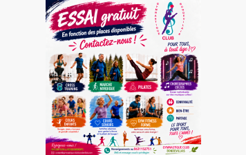 Places disponibles/ Essai gratuit