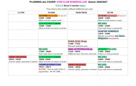 INSCRIPTIONS 2026/2027